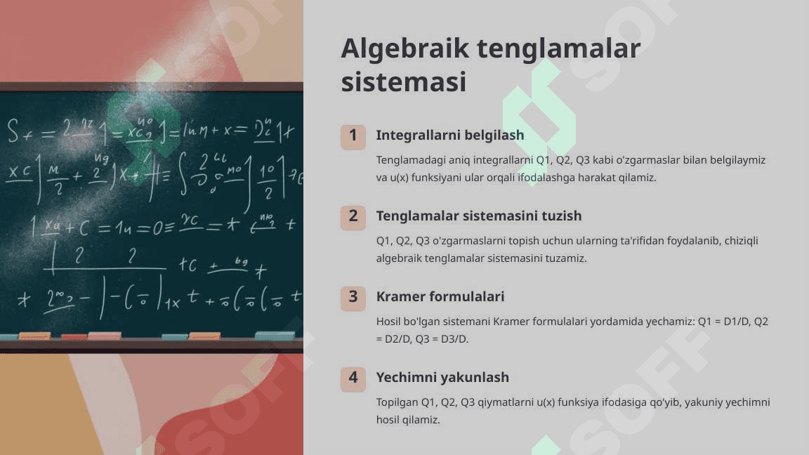 Ajralgan yadroli Fredgolm integral tenglamalarini yechish usullari.Bir argumentli funksiya uchun 2 4