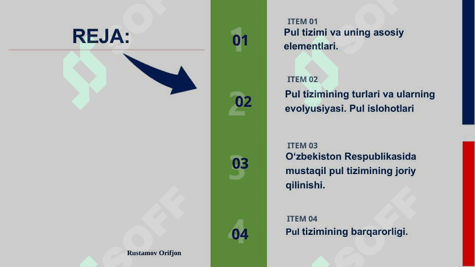 Pul tizimi mazmuni va turlari elementlari 2