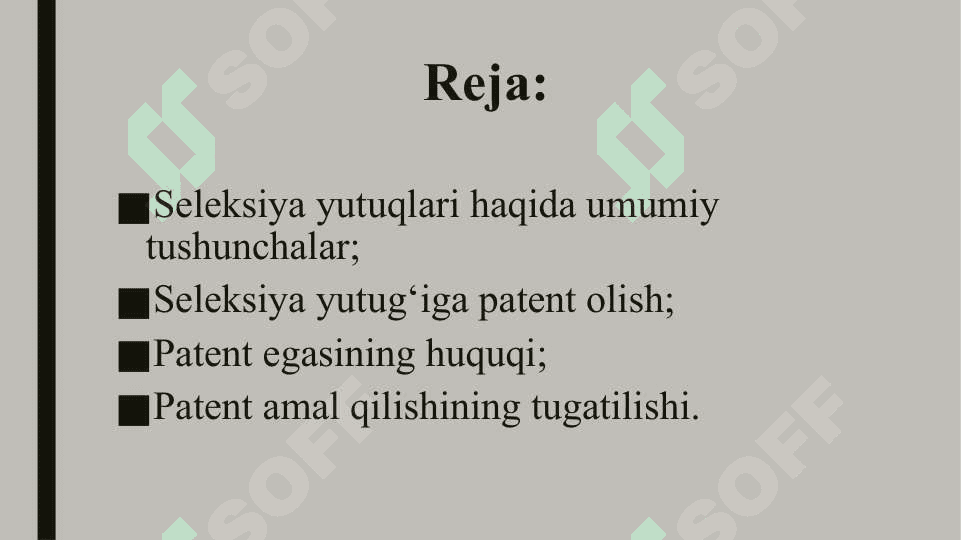 Seleksiya yutuqlariga bo‘lgan huquq 2