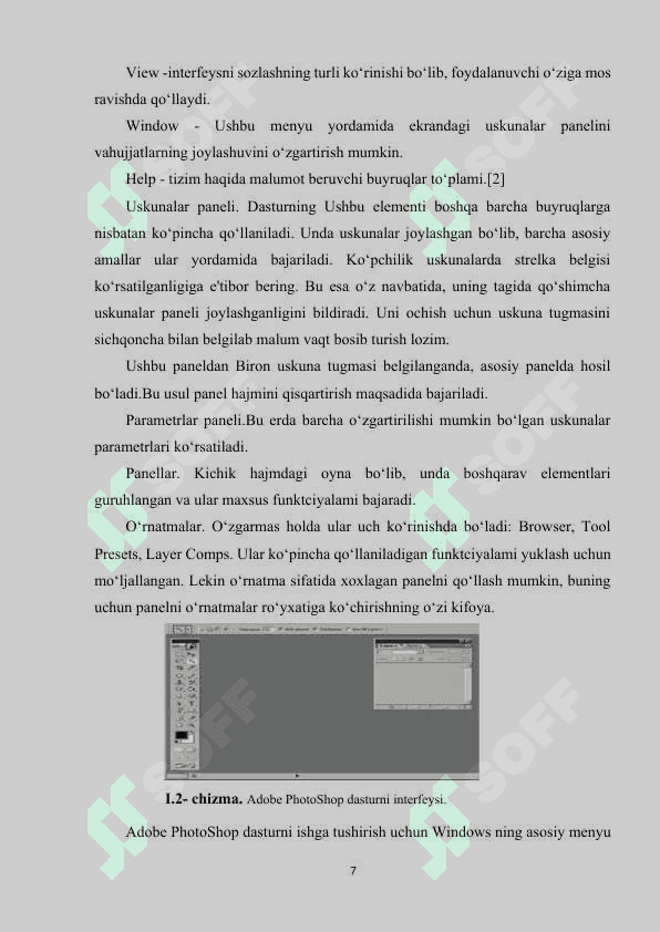 Adobe Photoshopda rasmlar bilan ishlash jarayonida filtrlar va effektlardan foydalanishning ahamiyati 7