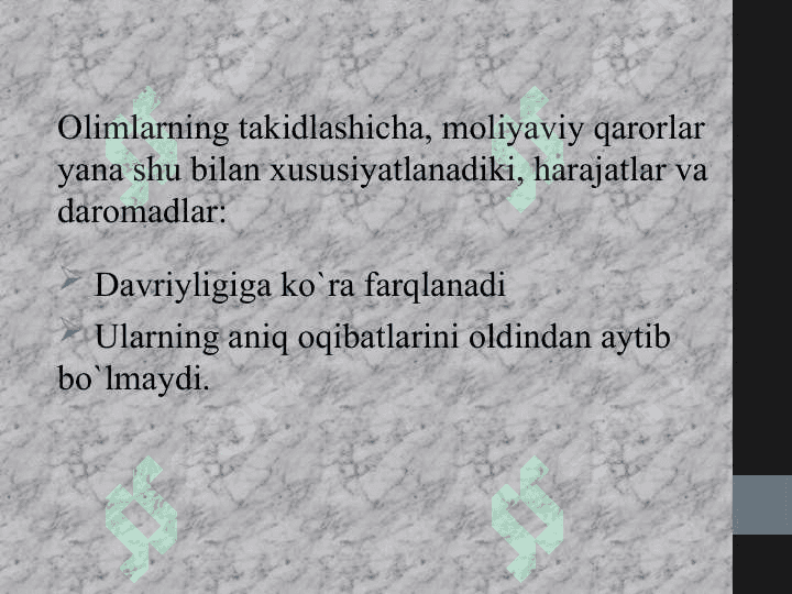 MOLIYANING MOHIYATI, AHAMIYATI VA FUNKSIYALARI 8