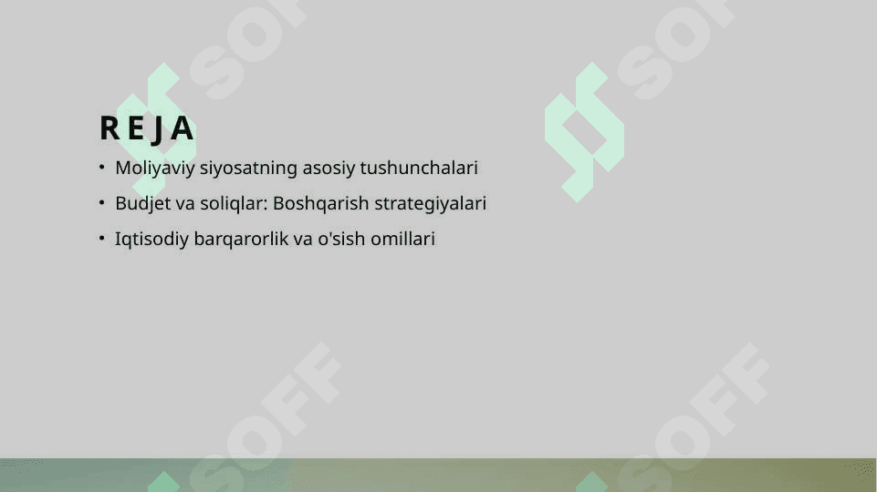 MOLIYAVIY SIYOSAT 2