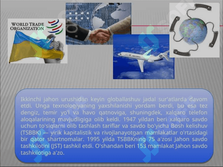 JAHON IQTISODIYOTI GLOBALLASHUVINING XALQARO MOLIYA TIZIMIGA TA`SIRI 4