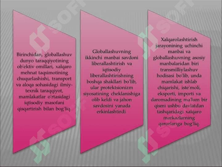 JAHON IQTISODIYOTI GLOBALLASHUVINING XALQARO MOLIYA TIZIMIGA TA`SIRI 7