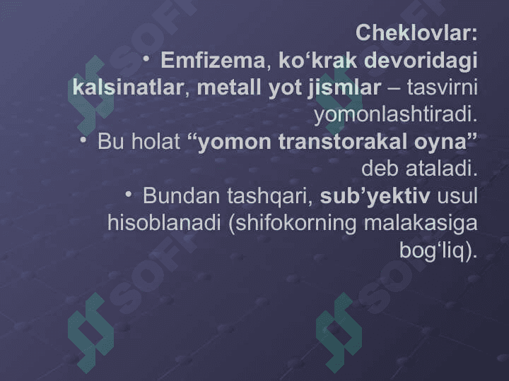 YURAK VA QON-TOMIRLAR KASALLIKLARI NUR TASHXISI 7