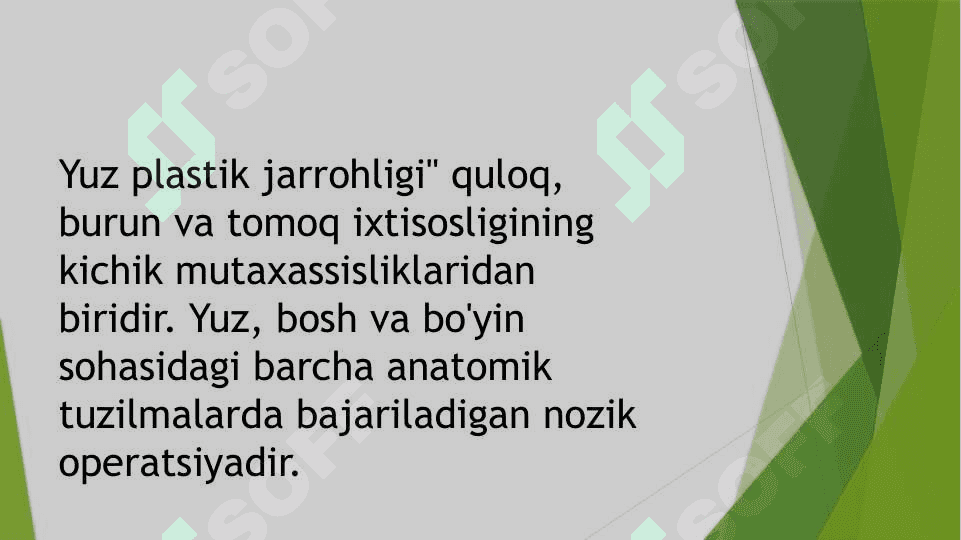YUZDAKI PLASTIK OPERATSIYA XUSUSIYATLARI 2
