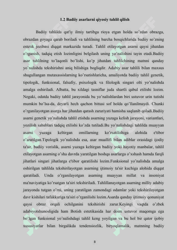 BADIIYLIK MEZONLARI 8