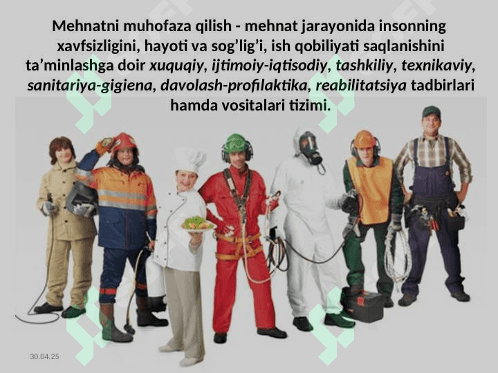 MEHNATNI MUHOFAZA  QILISH TO‘G‘RISIDA 5