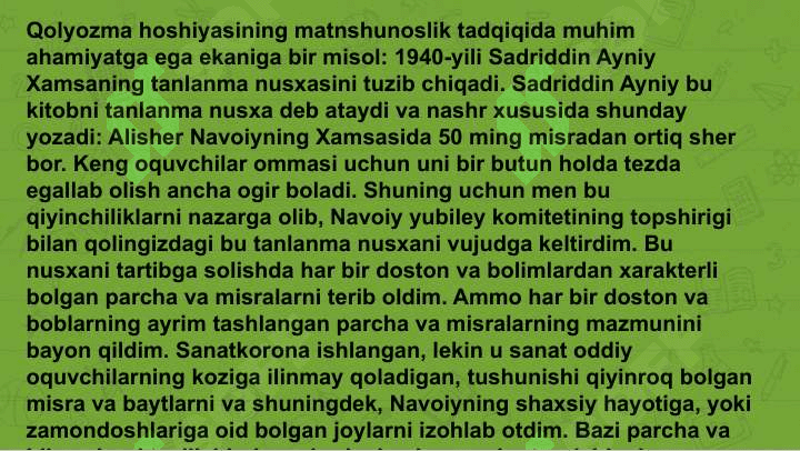 Translitiratsiya, traskripsiya va matn tabdili 8