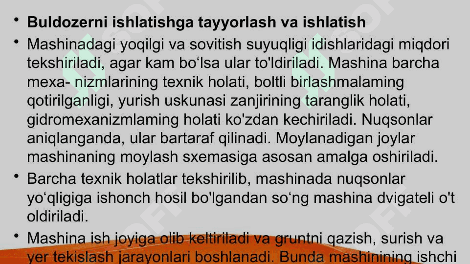 Gruntni bir joydan ikkinchi joyga surish . Gruntni surish qoidalari 4