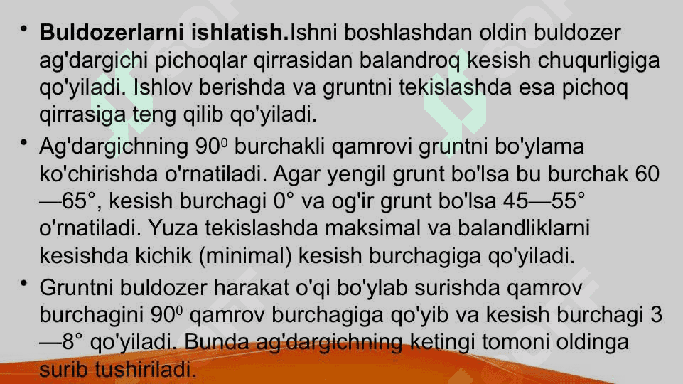 Universal buldozerlar bilan qurilish maydonchasini tekislash 2