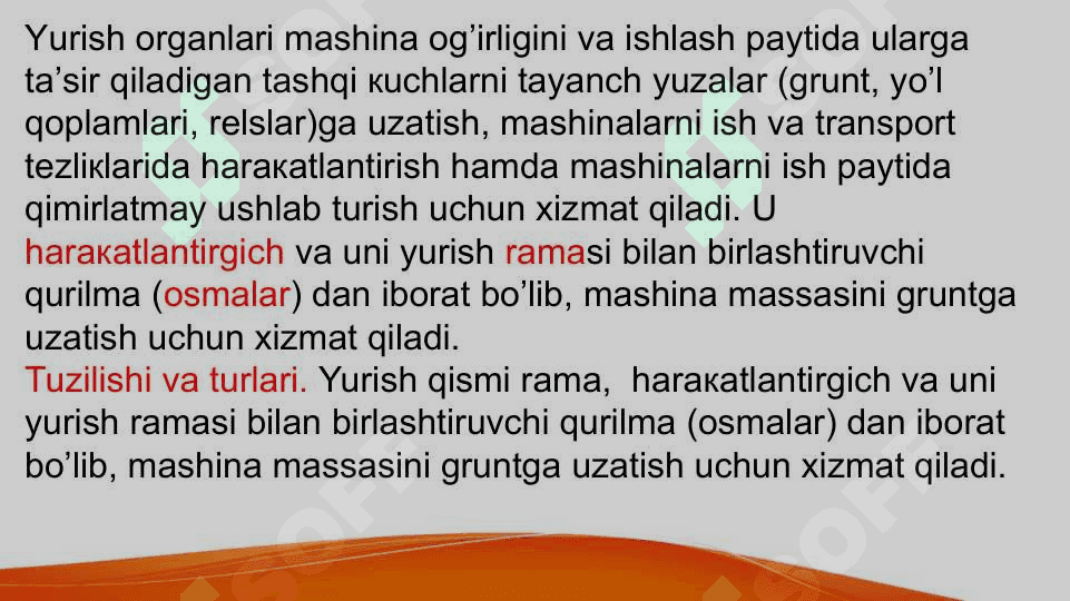 Gidromeliorativ mashinalar to‘g‘risida umumiy ma’lumotlar 8