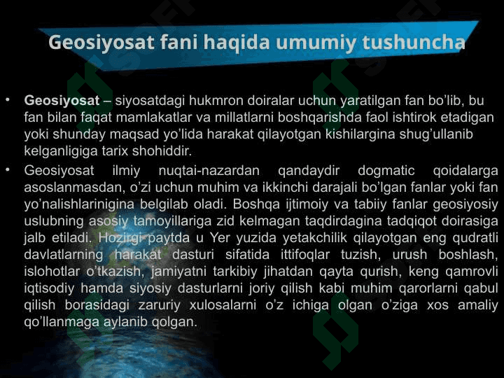 Aqsh va Yevropa mamlakatlarining geosiyosiy o’rni 3