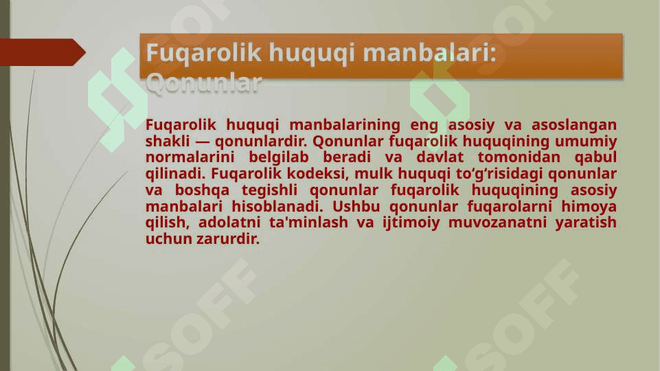 Fuqarolik huquqi manbalari tushunchasi va turlari 4
