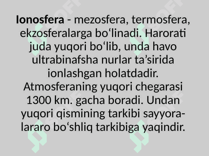 Yer po‘stining tuzilishi, geosferalar, yerning kimyoviy tarkibi 5