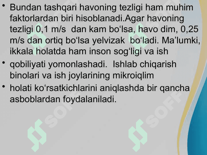 Ishlab chiqarish binolarida meterologik sharoitlari va isitish 5