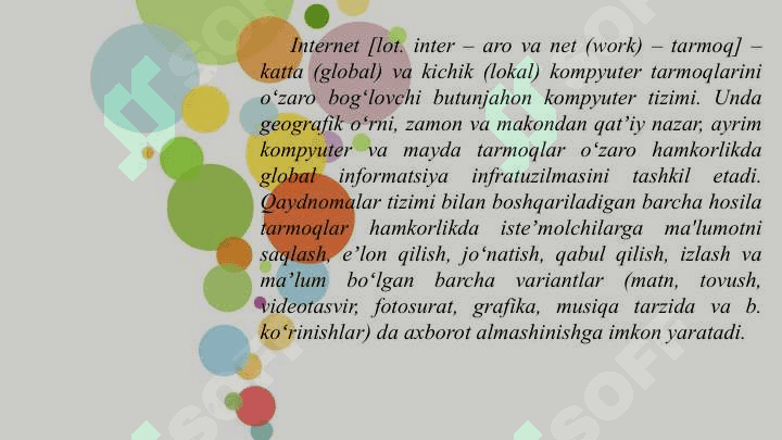 Internet va uning tarixchi uchun imkoniyati 2
