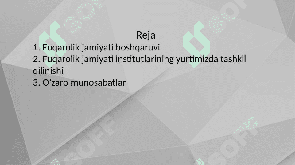 Davlat boshqaruvi va fuqarolik jamiyati institutlari o'zaro munosabatlari 2