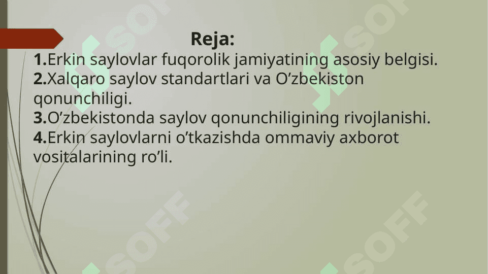Saylov xuquqi erkinligi – fuqorolik jamiyatining sharti 2