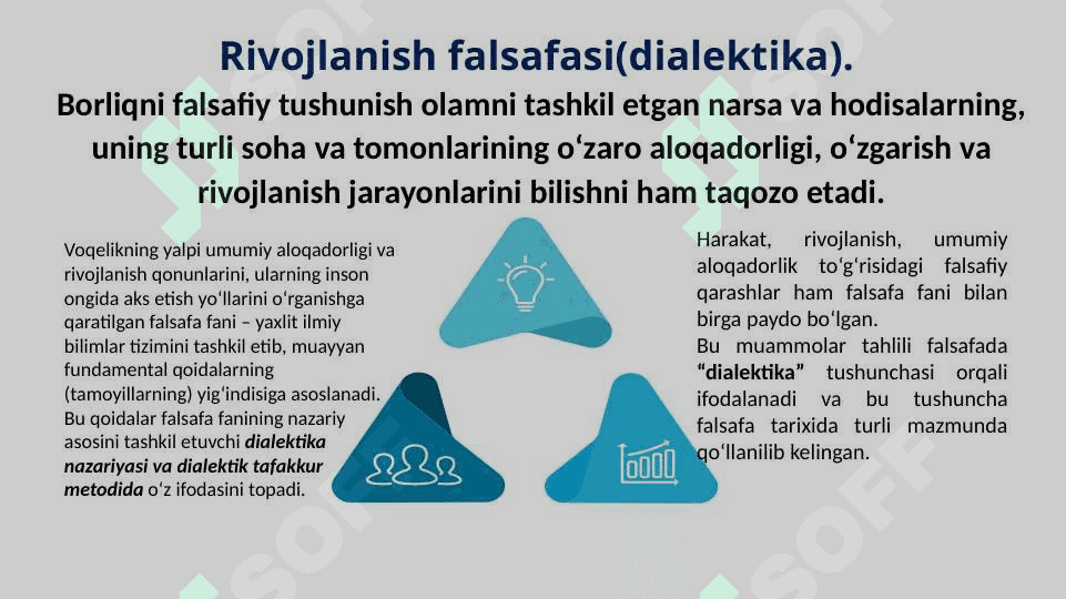 Rivojlanish falsafasi . Dialektika 2