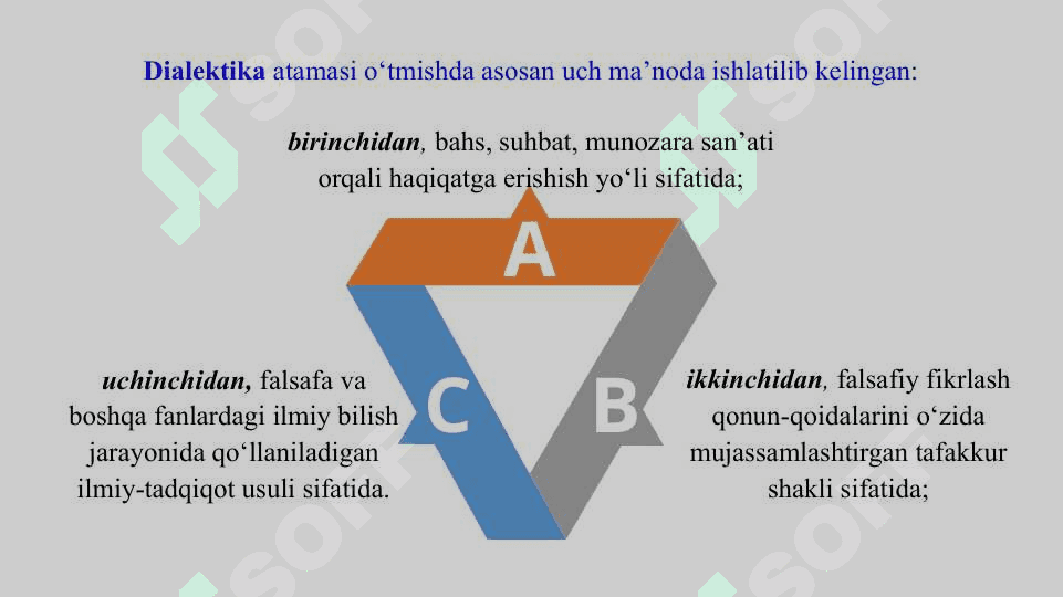Rivojlanish falsafasi . Dialektika 5