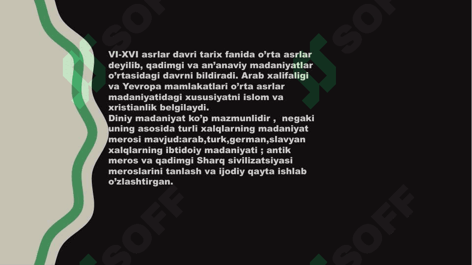 Diniy madaniy an’analarning ahamiyati. Diniy fanatizm 3