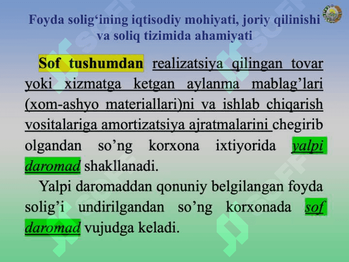FOYDA SOLIG‘I 5