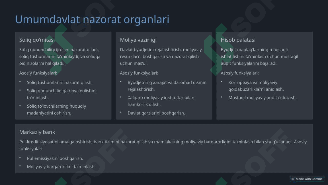 Umumdavlat nazorat organlari va ularning moliyaviy nazoratni tashkil etishi 3