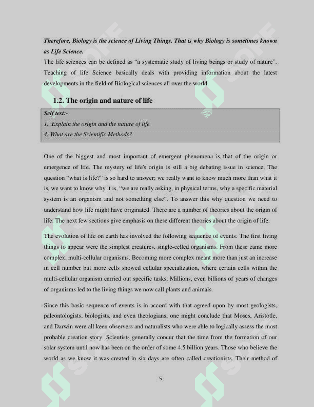 Module for General Biology 5