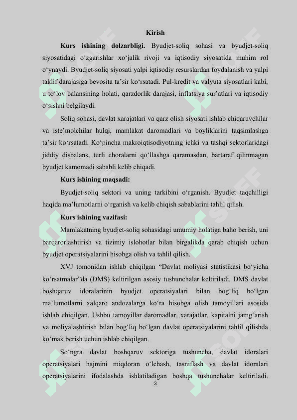 Byudjet-soliq sektori va uning tarkibi. Byudjet taqchilligi | Kurs ishi 3