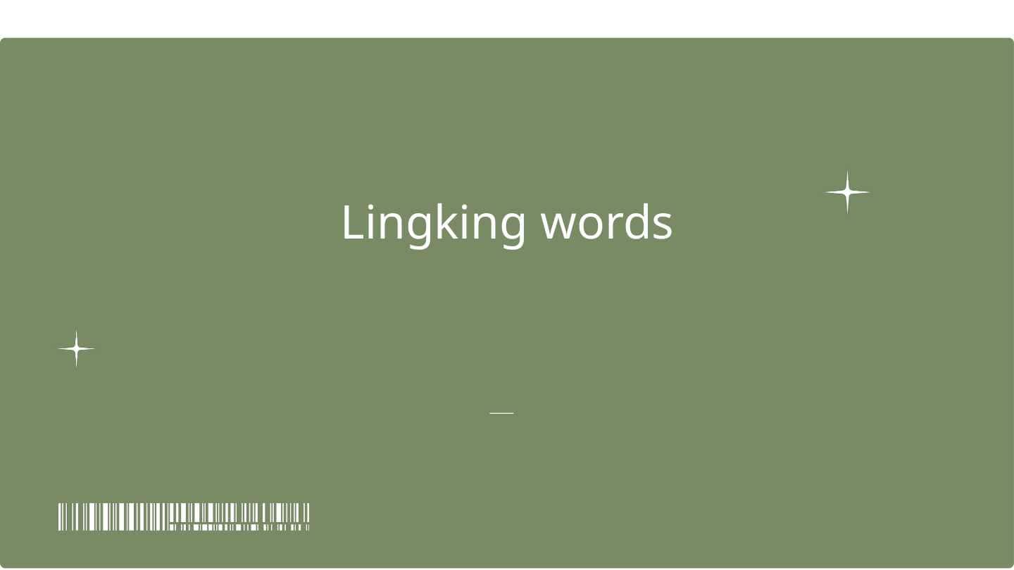 Lingking words