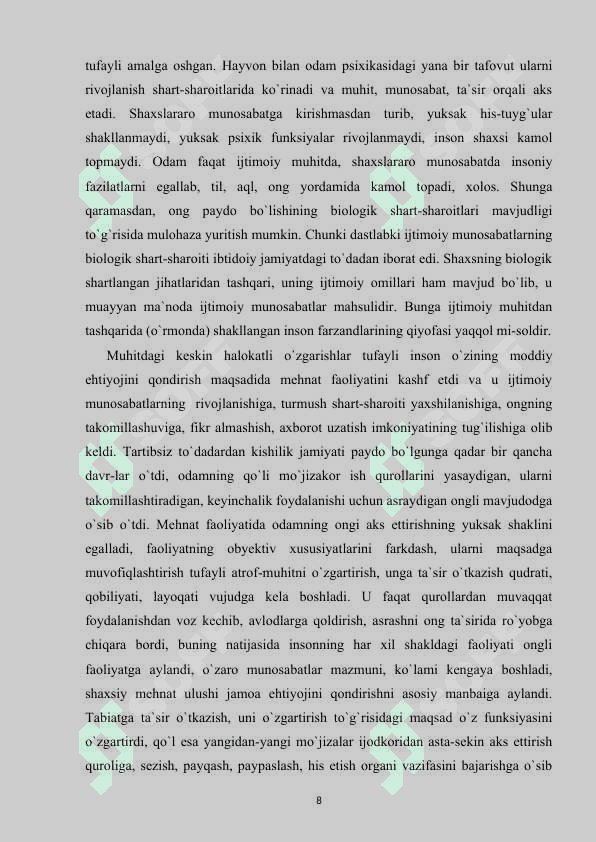 ONGNING TARIFI VA HAQIDAGI PSIXOLOGIK TASAVVURLAR 8