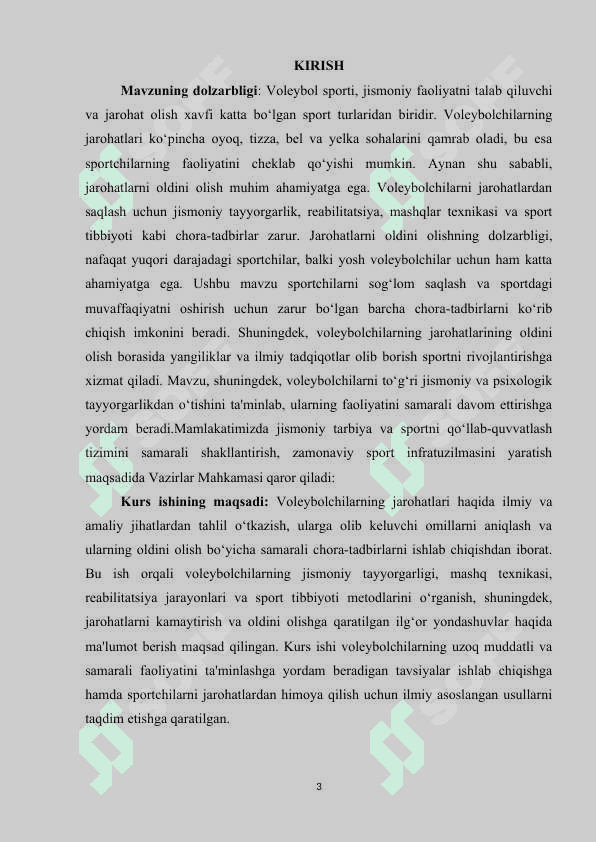 VOLEYBOLCHILARNING JAROHATLARI VA ULARNING OLDINI OLISH CHORALARI 2