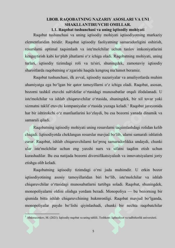 RAQOBAT VA MONOPOLIYA 4