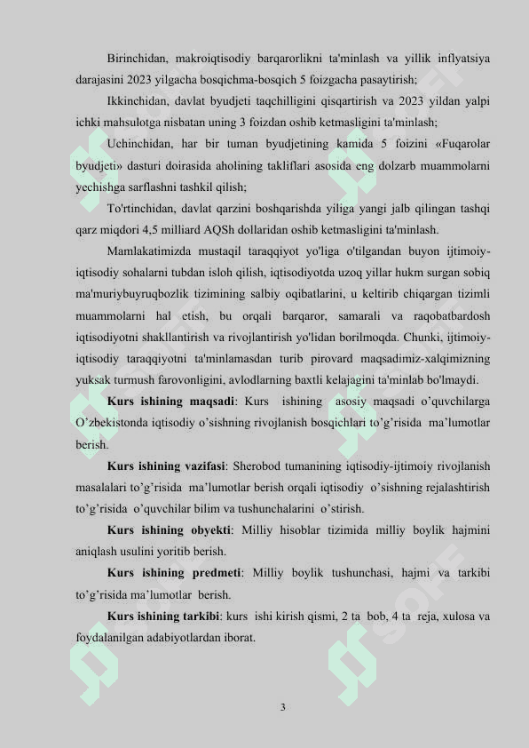 Iqtisodiy taraqqiyot iqtisodiy o’sish va milliy boylik 3