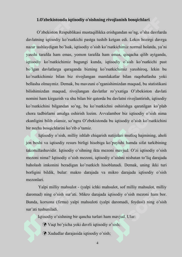 Iqtisodiy taraqqiyot iqtisodiy o’sish va milliy boylik 4
