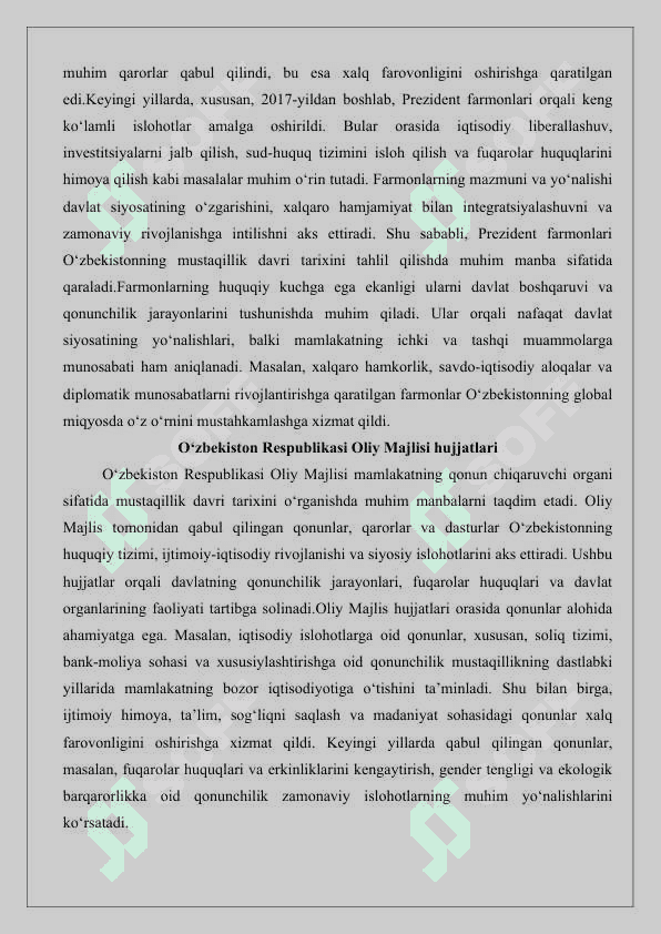Mustaqil O‘zbekiston tarixiga oid manbalar 25 4