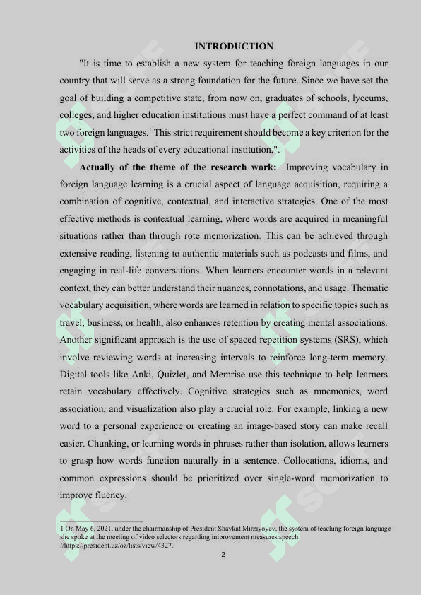 Methods to improve vocabulary in learning foreign language 2