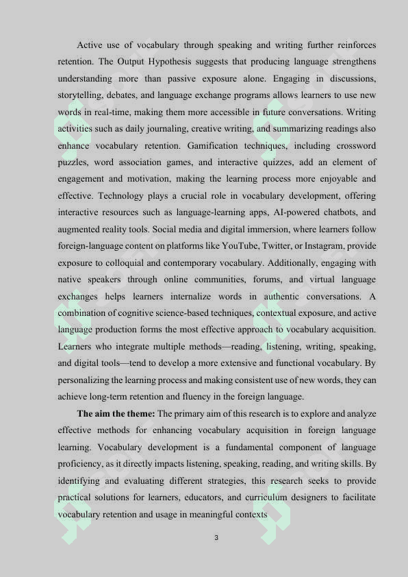 Methods to improve vocabulary in learning foreign language 3