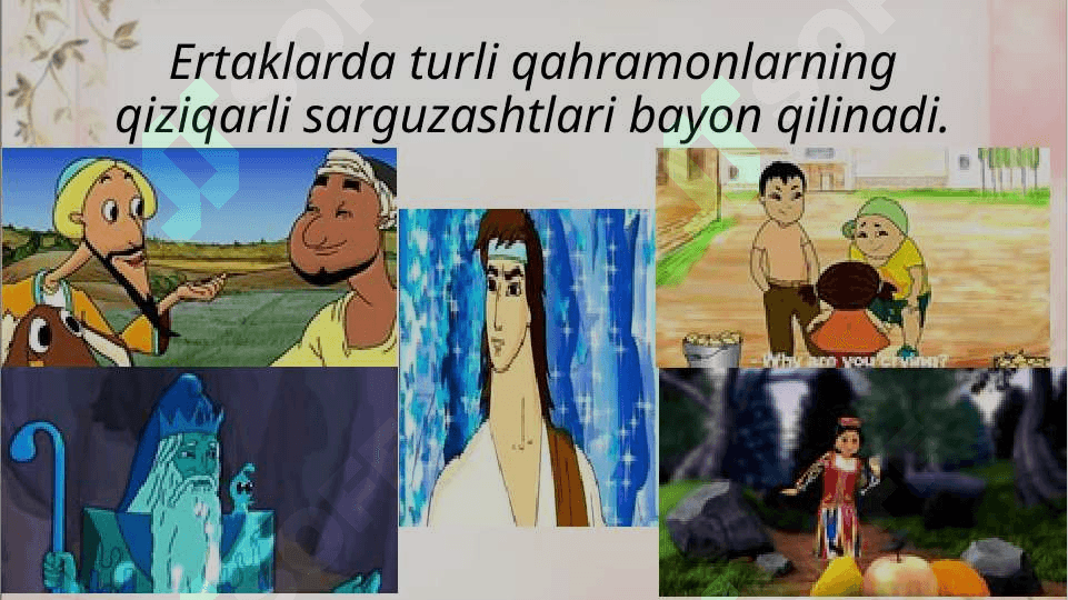 Sinfdan tashqari mashg`ulotlarda bolalar adabiyoti namunalaridan foydalanish 8