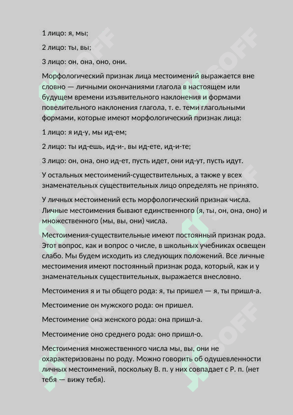 Местоимение. Грамматические категории местоимений 2