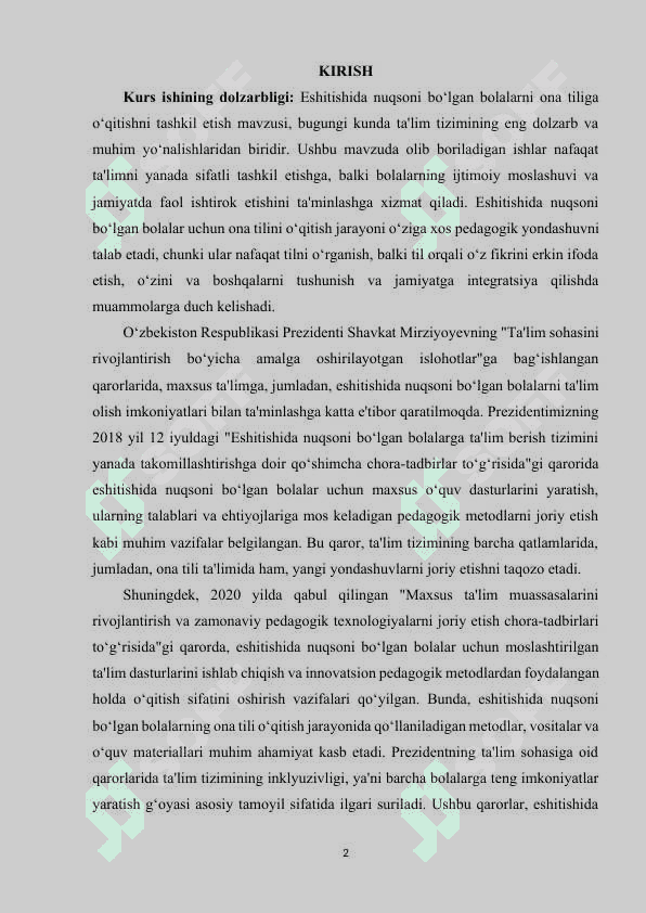 Eshitishida nuqsoni bo‘lgan bolalarni ona tiliga o‘qitishni tashkil etish 2
