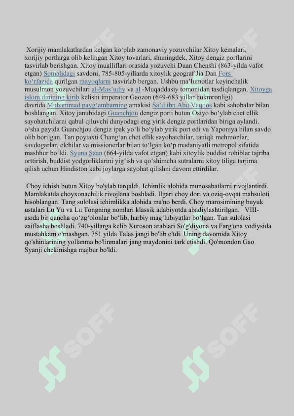“Tan sulolasi hukmronligi davrida Xitoy 4