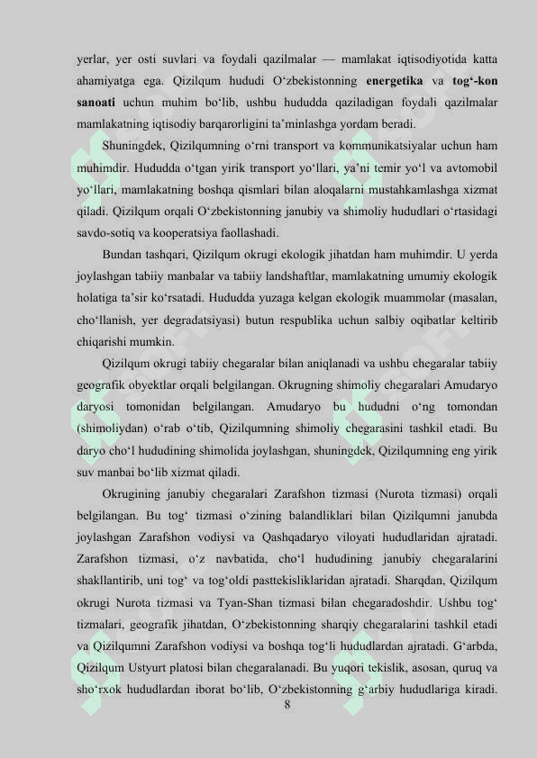 Qizilqum okrugi 8
