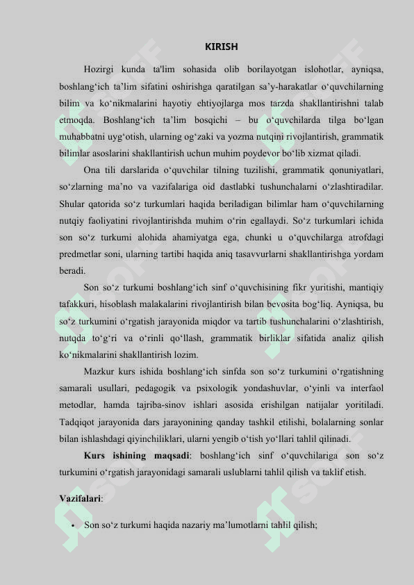 Boshlang'ich sinfda son turkumini o'rganish uslubiyoti 3