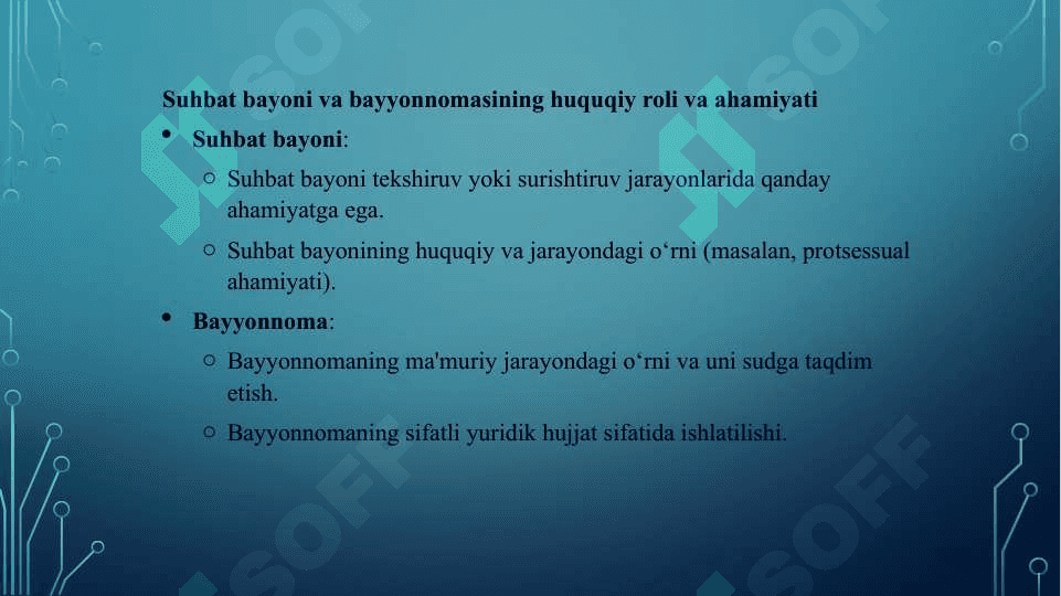 Mamuriy huquqa'muriy Huquqda Suhbat Bayoni Va Bayyonnomasi 4