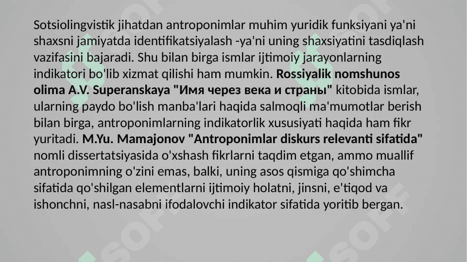 Antroponimlarning sotsiolingvistik asoslari 4