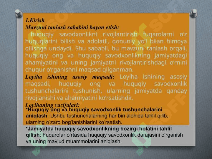 Huquqiy Onglilik va huquqiy savodxonlik 2