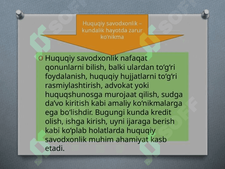 Huquqiy Onglilik va huquqiy savodxonlik 8