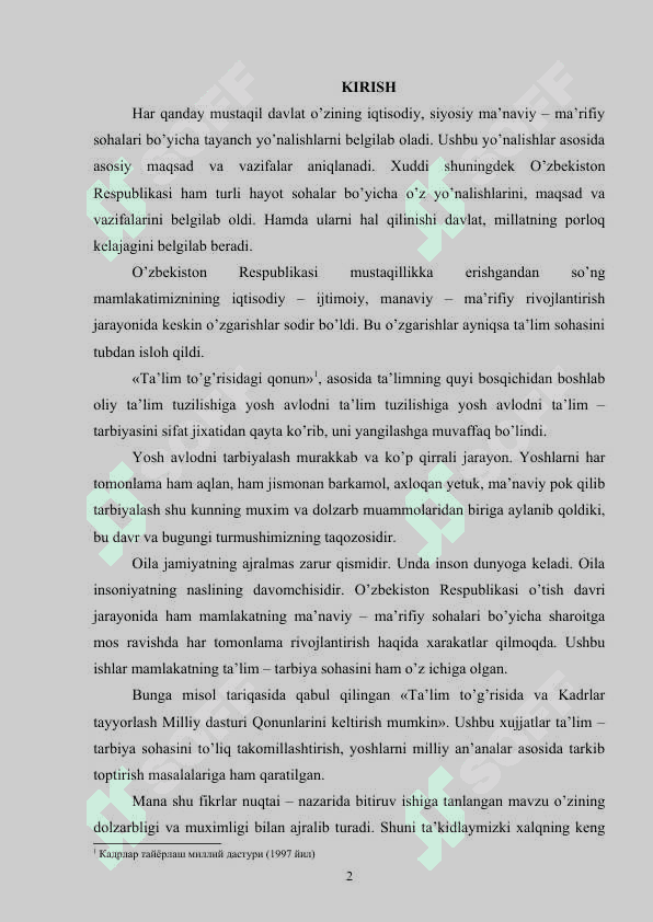 OILADA BOLA TARBIYASI OID QARASHLAR 2